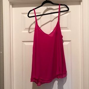 Hot pink flowy top. Torrid